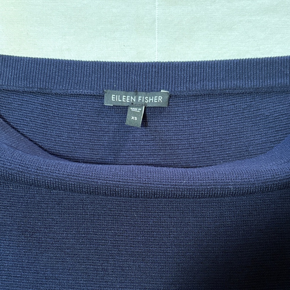 Eileen Fisher Midnight Blue Pencil Skirt - Picture 2 of 5